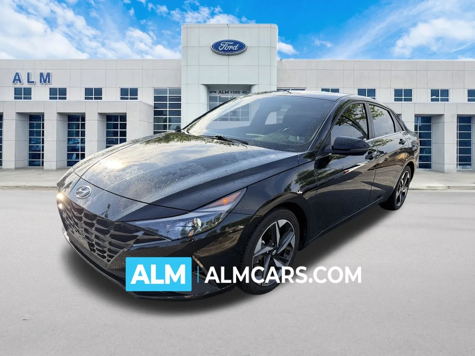 Black 2021 Hyundai Elantra Hybrid Limited for sale in Marietta, GA