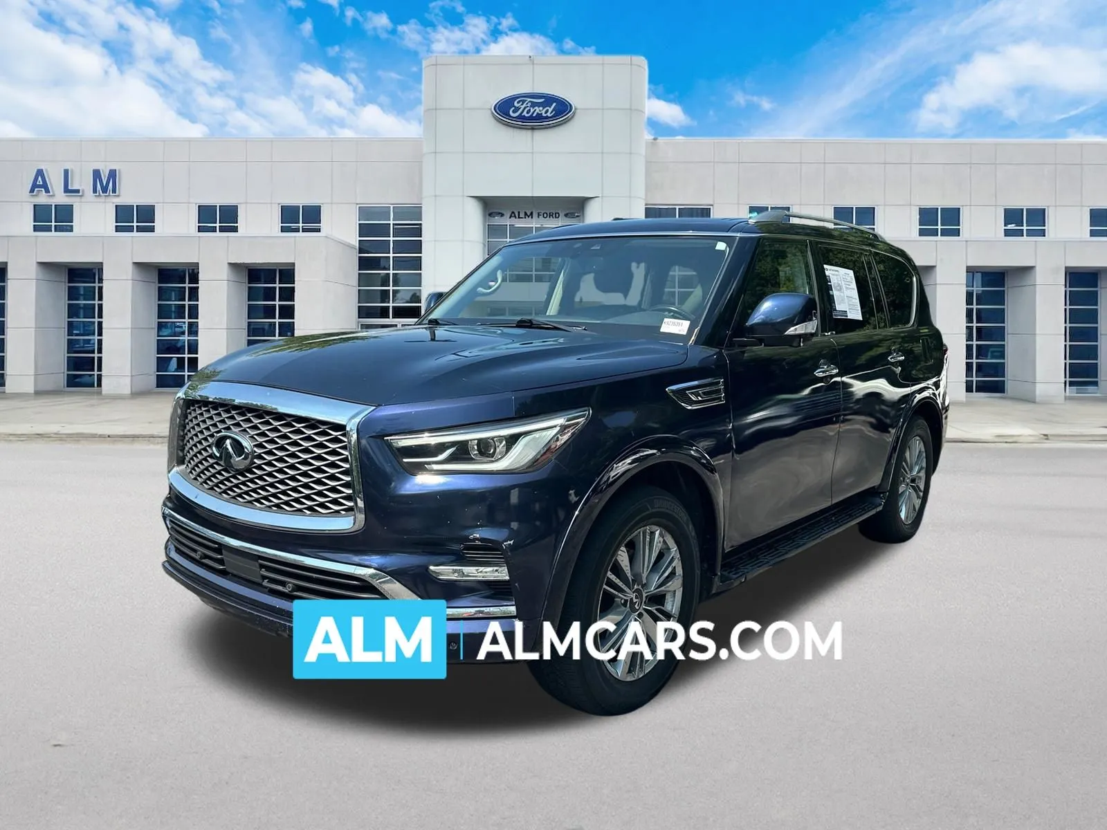 Blue 2019 INFINITI QX80 LUXE for sale in Marietta, GA