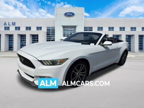 White 2017 Ford Mustang EcoBoost Premium for sale in Marietta, GA