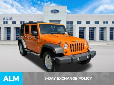 Another view of 2013 Jeep Wrangler Unlimited Sport for sale in Marietta, GA at ALM Ford Marietta