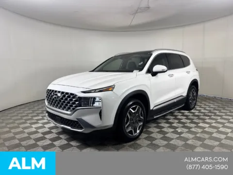 White 2022 Hyundai Santa Fe Hybrid SEL Premium for sale in Morrow, GA