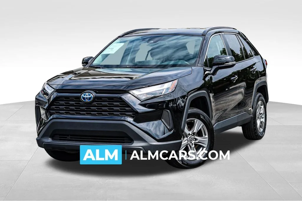 Black 2024 Toyota RAV4 Hybrid LE for sale in Newnan, GA