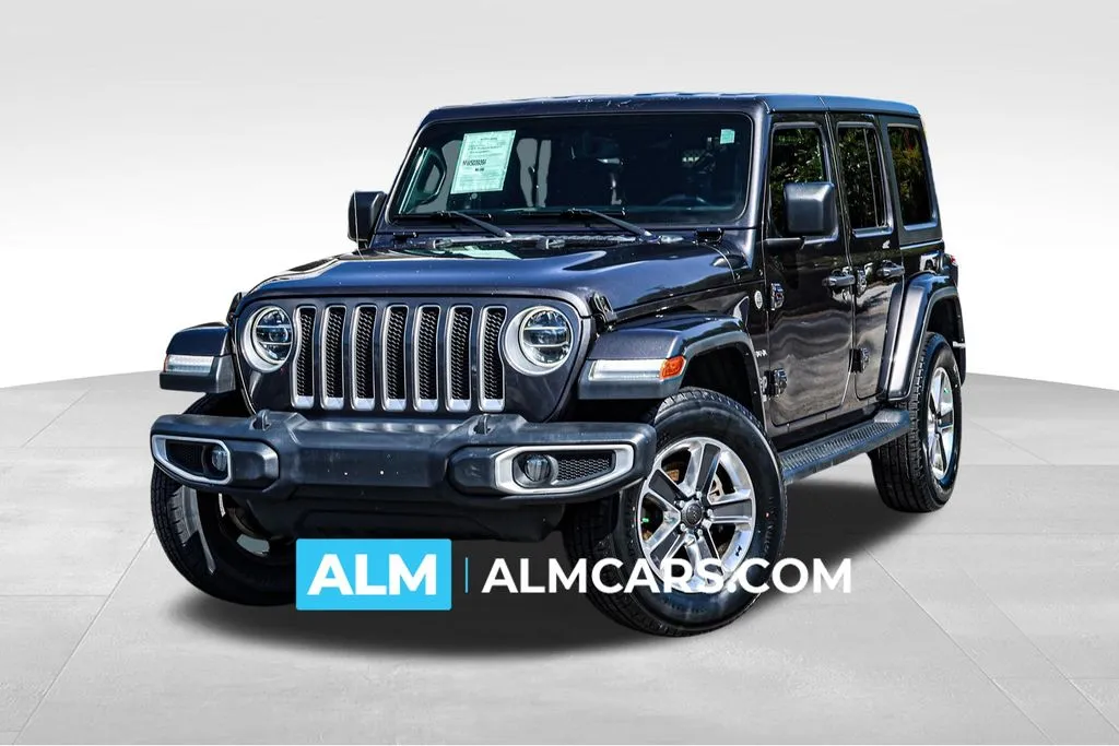 Gray 2021 Jeep Wrangler Unlimited Sahara for sale in Newnan, GA
