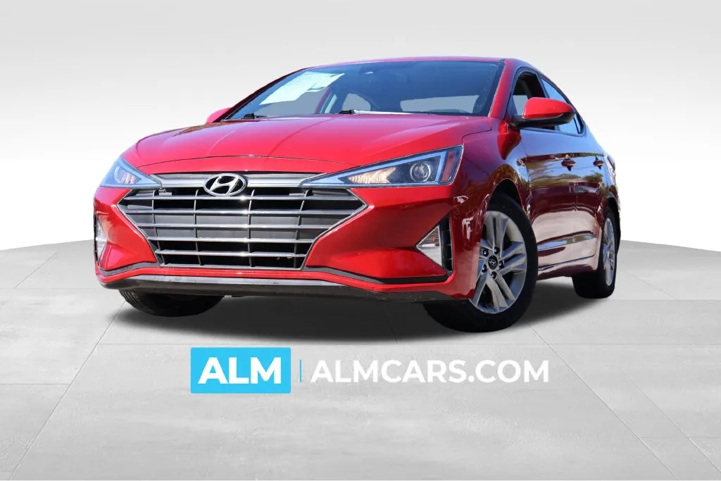 Red 2020 Hyundai Elantra SEL for sale in Roswell, GA