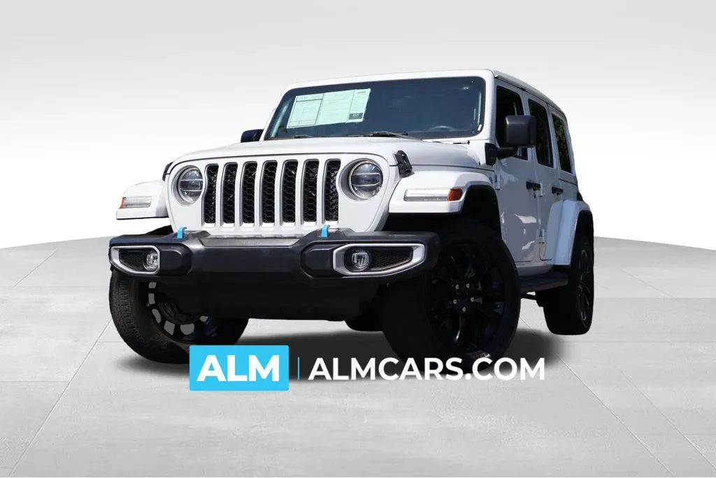 White 2022 Jeep Wrangler Unlimited Sahara 4xe for sale in Roswell, GA