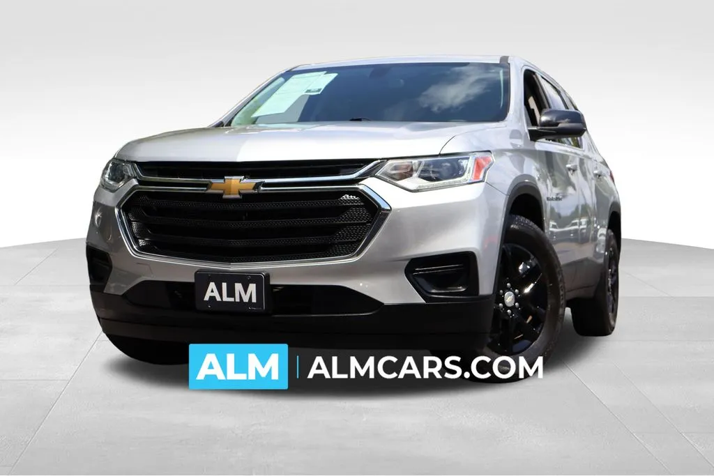 Silver 2021 Chevrolet Traverse LS for sale in Roswell, GA