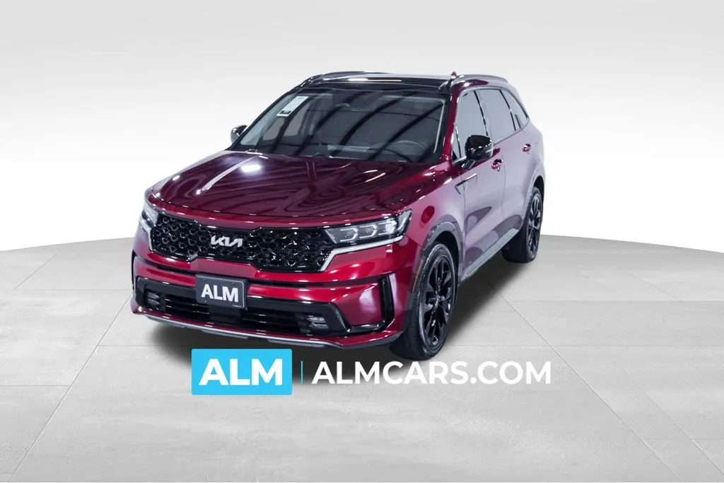 Red 2023 Kia Sorento SX for sale in Union City, GA