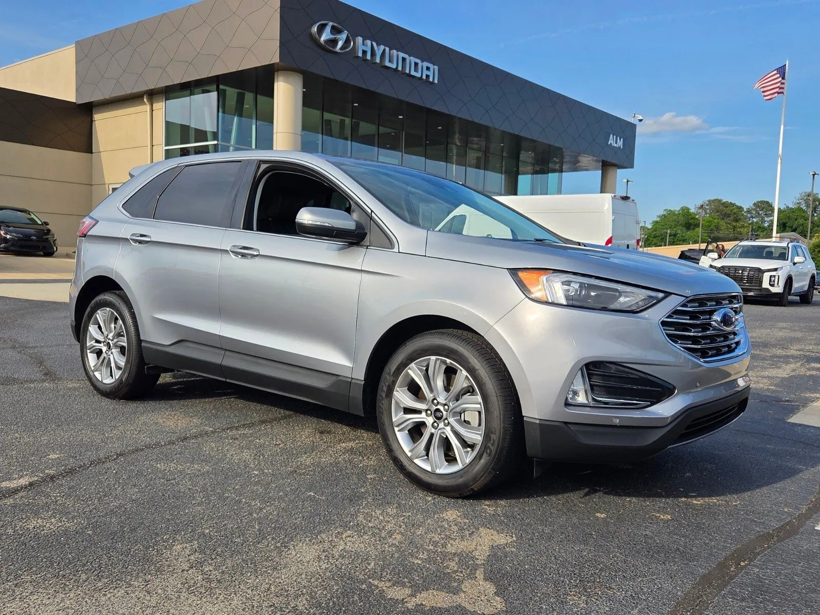 Silver 2024 Ford Edge Titanium for sale in Warner Robins, GA