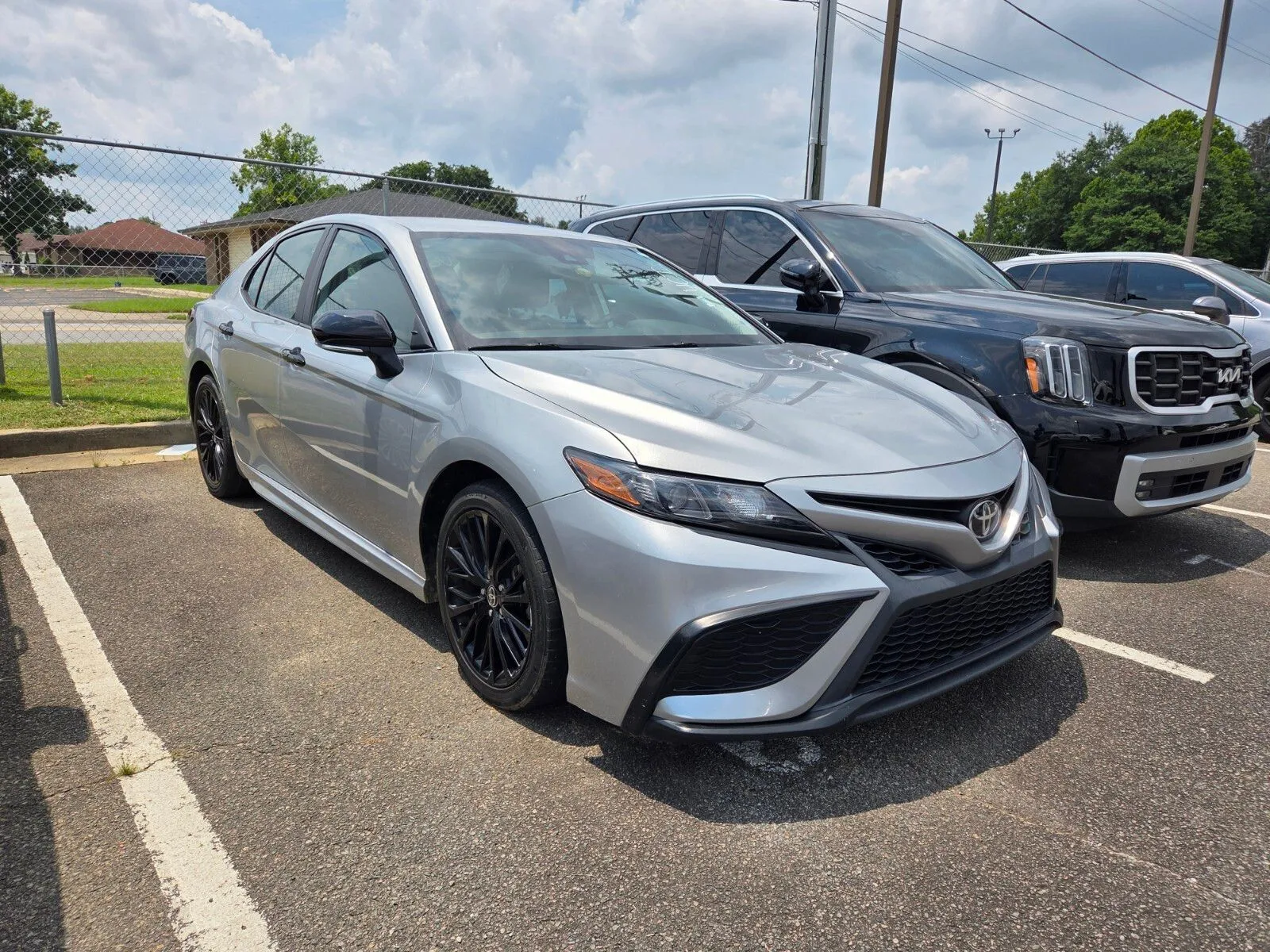 Silver 2022 Toyota Camry SE Nightshade for sale in Warner Robins, GA