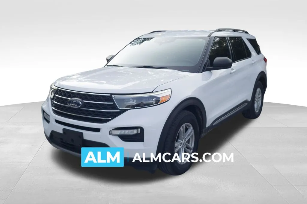 White 2022 Ford Explorer XLT for sale in Florence, SC
