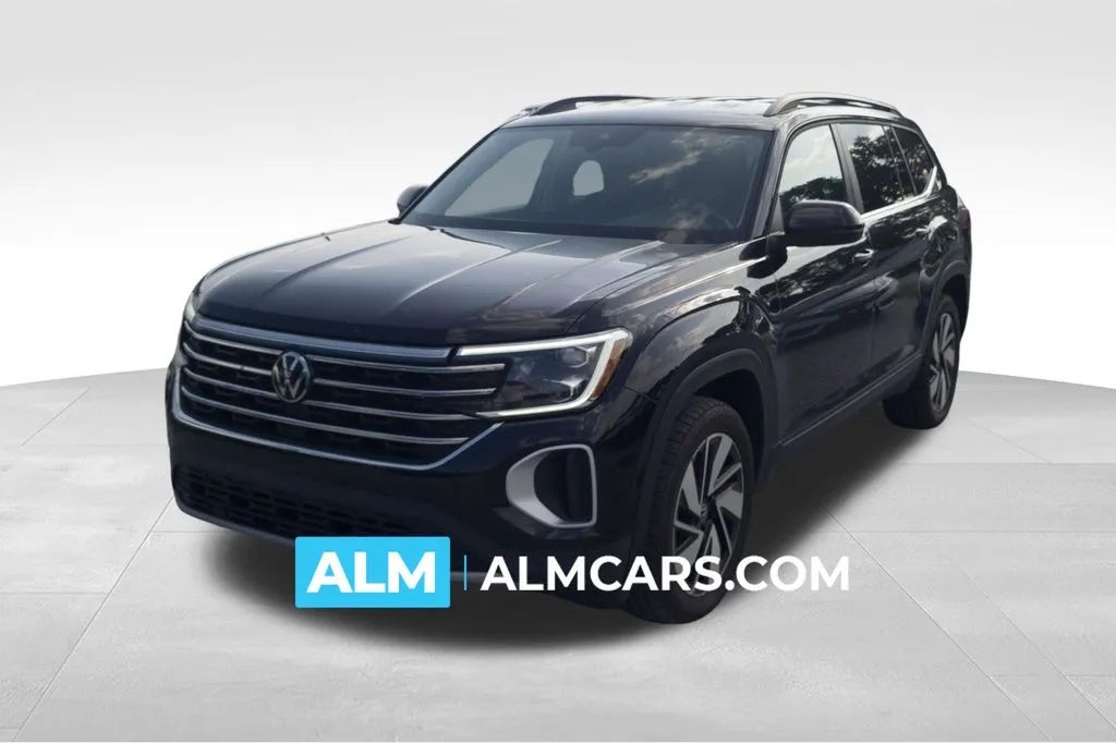 Black 2024 Volkswagen Atlas 2.0T SE w/Technology for sale in Florence, SC