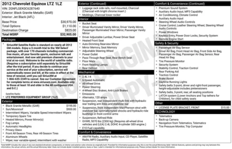 Black 2012 Chevrolet Equinox LTZ for sale in Pensacola, FL