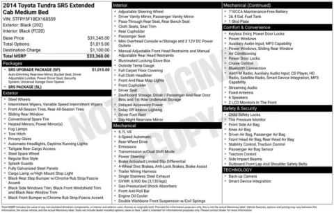Photos of 2014 Toyota Tundra SR5 for sale in Pensacola, FL at Pensacola Used Cars