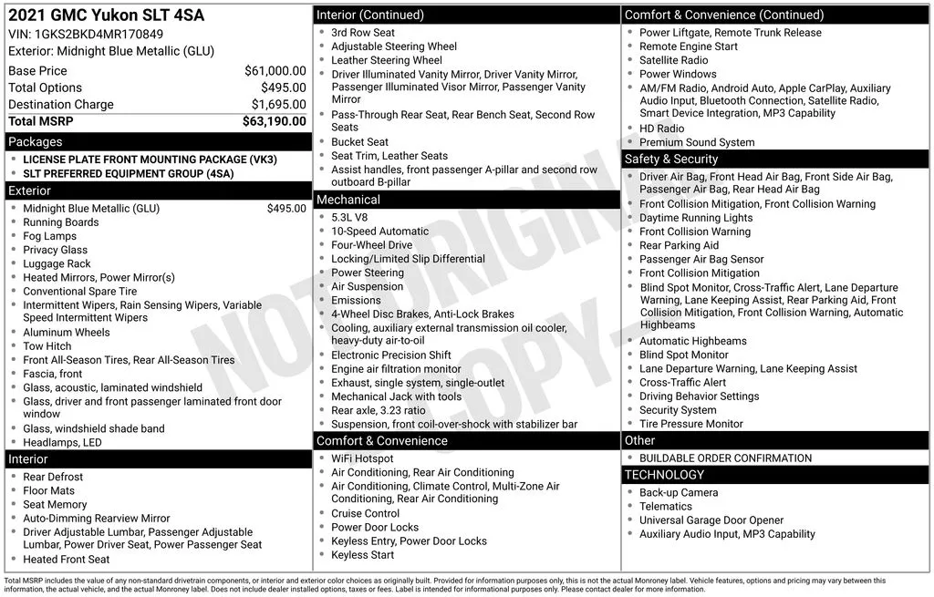 2021 GMC Yukon SLT for sale in Pensacola, FL