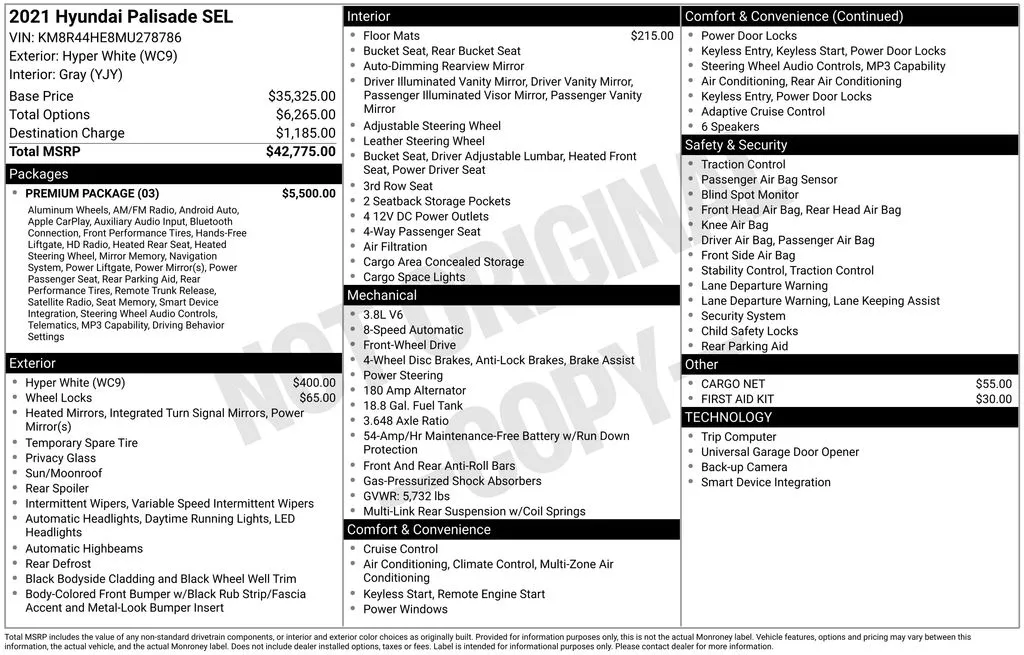 2021 Hyundai Palisade SEL for sale in Pensacola, FL