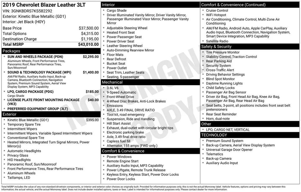 2019 Chevrolet Blazer for sale in Pensacola, FL