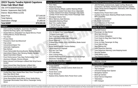 Photos of 2023 Toyota Tundra Hybrid Capstone for sale in Pensacola, FL at Pensacola Used Cars