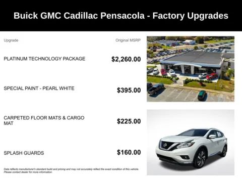 More photos of 2016 Nissan Murano Platinum at Pensacola Used Cars, FL
