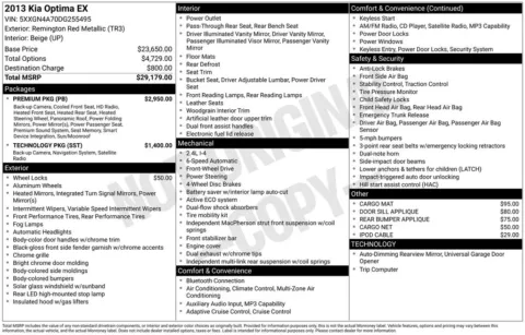 Red 2013 Kia Optima EX for sale in Pensacola, FL