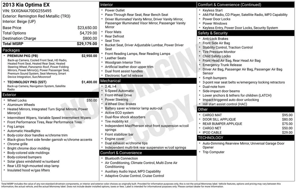 2013 Kia Optima EX for sale in Pensacola, FL