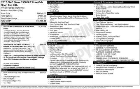 Black 2017 GMC Sierra 1500 SLT for sale in Pensacola, FL