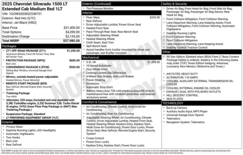 Another view of 2025 Chevrolet Silverado 1500 LT for sale in Pensacola, FL at Pensacola Used Cars