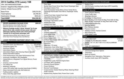Blue 2014 Cadillac XTS Luxury for sale in Pensacola, FL