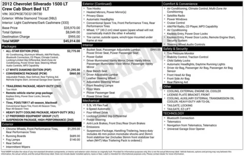 White 2012 Chevrolet Silverado 1500 LT for sale in Pensacola, FL