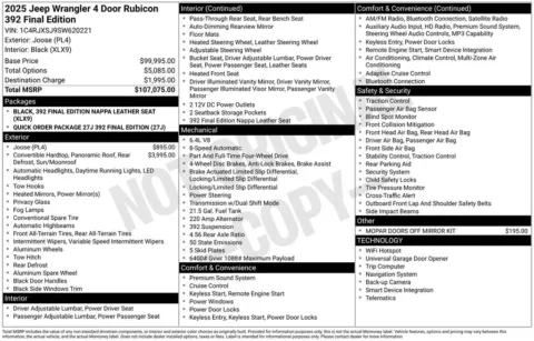 Another view of 2025 Jeep Wrangler Rubicon 392 for sale in Pensacola, FL at Pensacola Used Cars