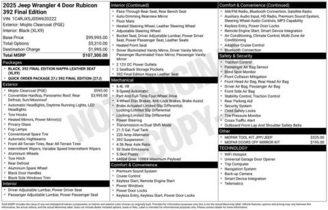 Another view of 2025 Jeep Wrangler Rubicon 392 for sale in Pensacola, FL at Pensacola Used Cars