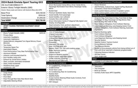 Photos of 2024 Buick Envista Sport Touring for sale in Pensacola, FL at Pensacola Used Cars