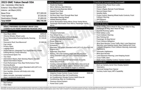 Another view of 2023 GMC Yukon Denali for sale in Pensacola, FL at Pensacola Used Cars