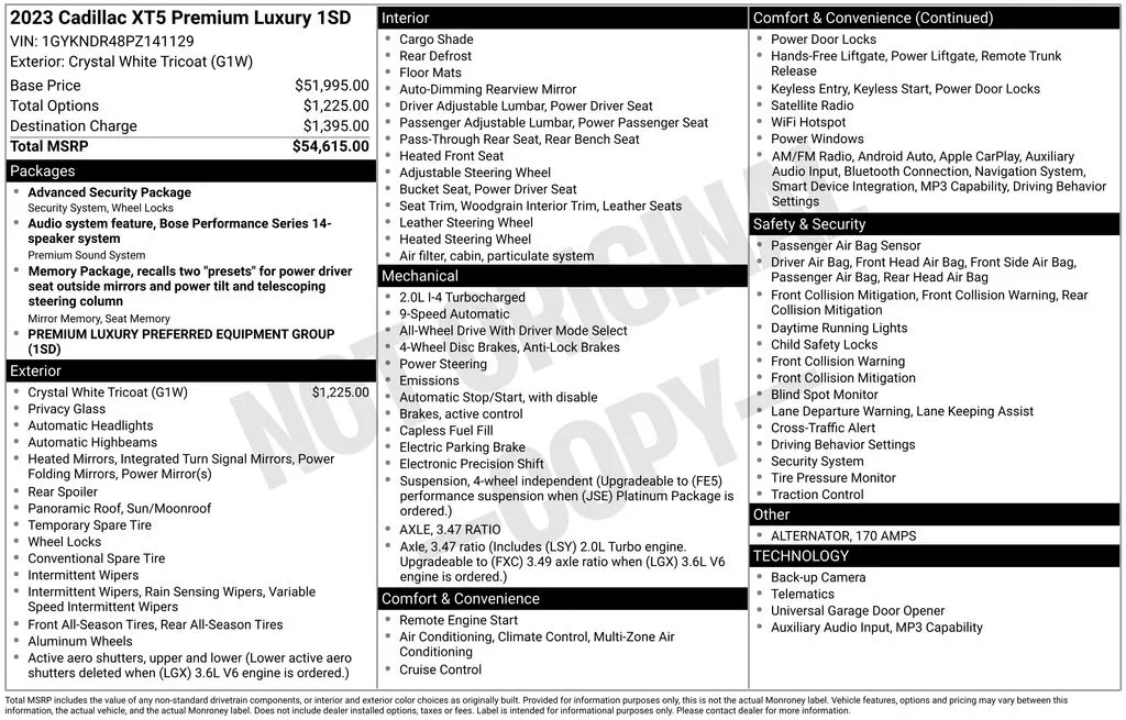 2023 Cadillac XT5 Premium Luxury for sale in Pensacola, FL