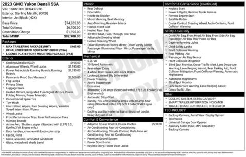Another view of 2023 GMC Yukon Denali for sale in Pensacola, FL at Pensacola Used Cars