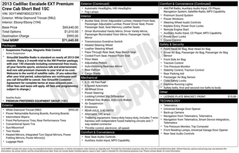 Photos of 2013 Cadillac Escalade EXT Premium for sale in Pensacola, FL at Pensacola Used Cars