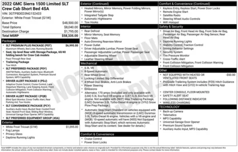 Photos of 2022 GMC Sierra 1500 Limited SLT for sale in Pensacola, FL at Pensacola Used Cars