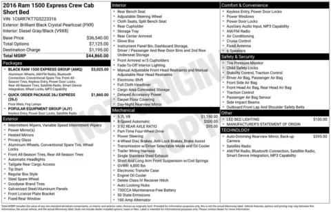 Black 2016 Ram 1500 Express for sale in Pensacola, FL