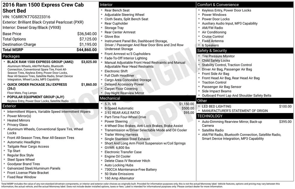 2016 Ram 1500 Express for sale in Pensacola, FL