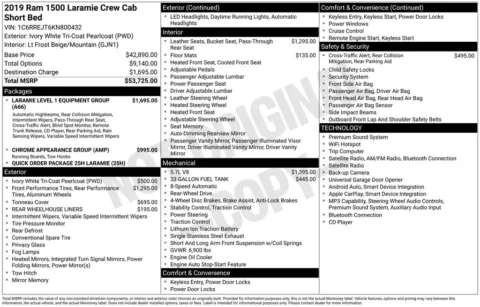 White 2019 Ram 1500 Laramie for sale in Pensacola, FL