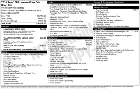 Unknown 2016 Ram 1500 Laramie for sale in Pensacola, FL