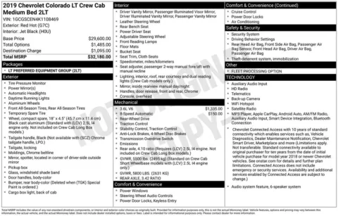 Red 2019 Chevrolet Colorado LT for sale in Pensacola, FL