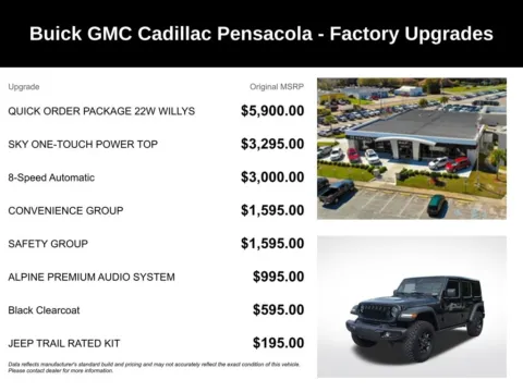More photos of 2026 Jeep Wrangler Willys at Pensacola Used Cars, FL