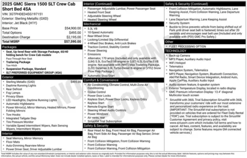 Gray 2025 GMC Sierra 1500 SLT for sale in Pensacola, FL
