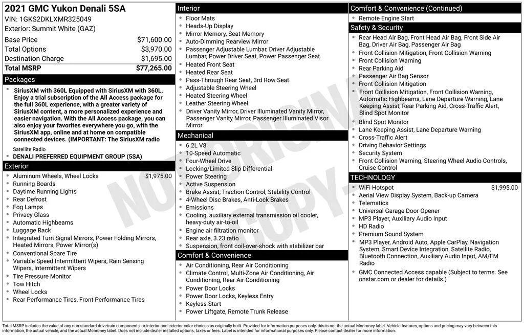 2021 GMC Yukon Denali for sale in Pensacola, FL