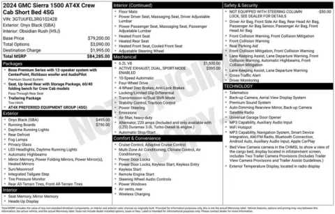 Black 2024 GMC Sierra 1500 AT4X for sale in Pensacola, FL