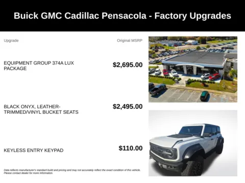 More photos of 2022 Ford Bronco Raptor at Pensacola Used Cars, FL