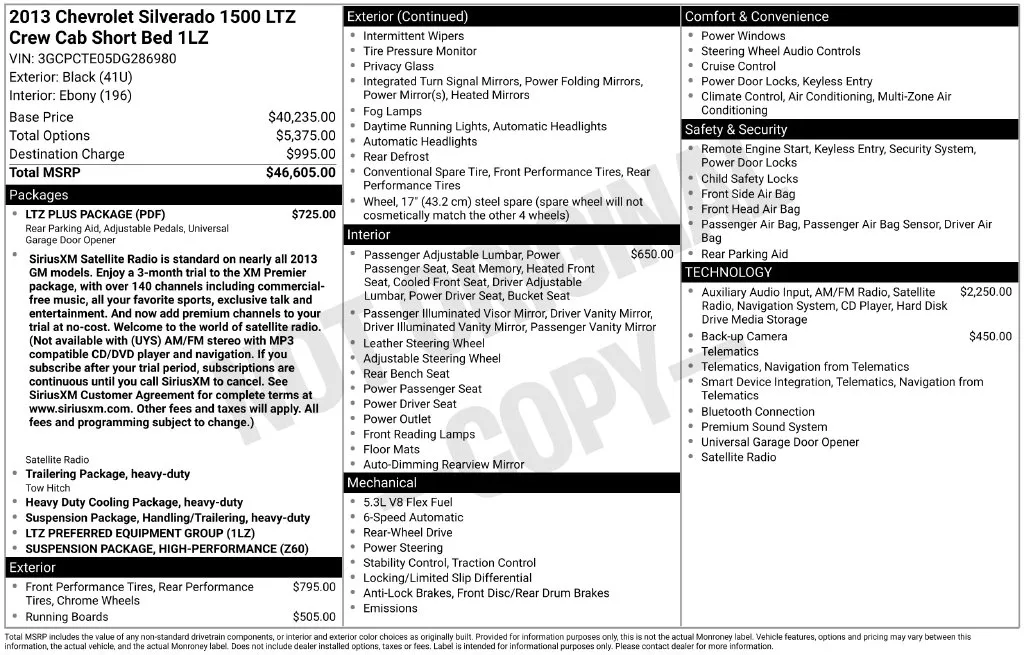 2013 Chevrolet Silverado 1500 LTZ for sale in Pensacola, FL