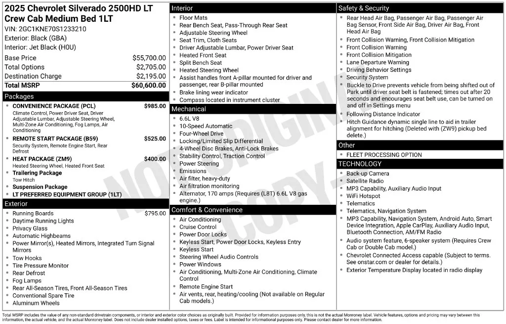 2025 Chevrolet Silverado 2500 HD LT for sale in Pensacola, FL