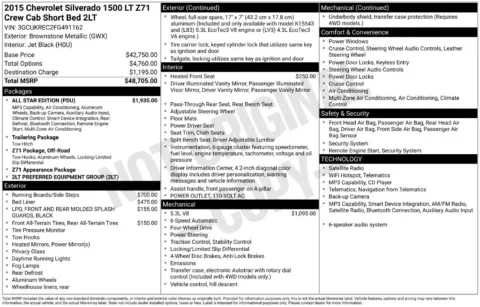 Brown 2015 Chevrolet Silverado 1500 LT for sale in Pensacola, FL