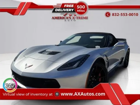 Silver 2018 Chevrolet Corvette Grand Sport 3LT for sale in Houston, TX
